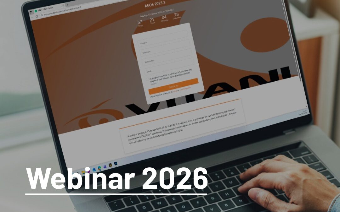 Start årsskiftet med et webinar om den nye AEOS 2025.1 opdatering